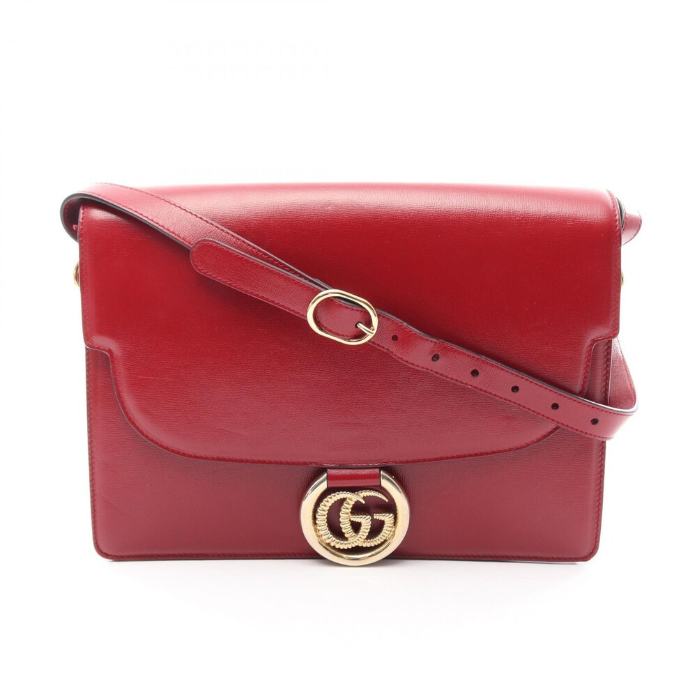 Gucci Double G Shoulder Handbag Leather #275519G68B